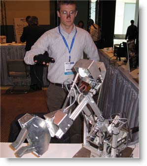 motion capture glove used as a controller